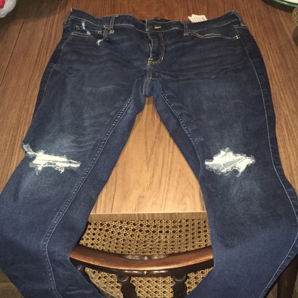 Pants low rise skinny crop